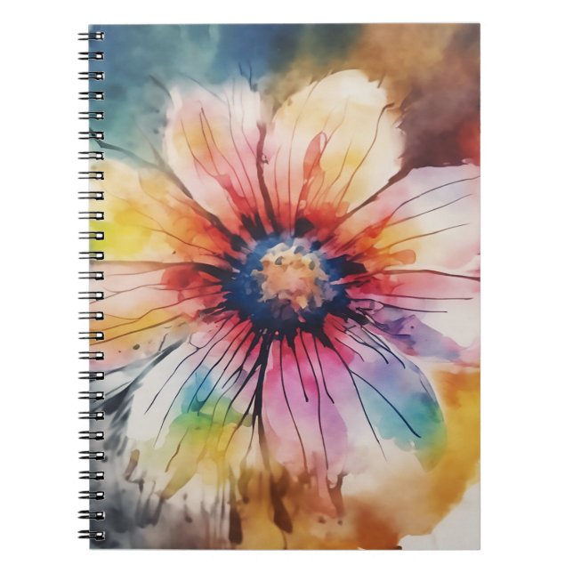 Floral Explosion of Colors Notebook (Front)