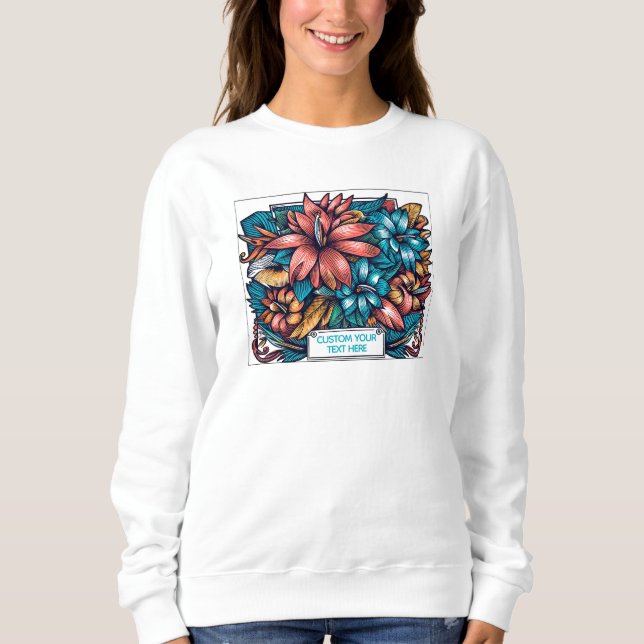 Floral explosion sweatshirt (Front)