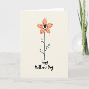 Floral Eye Mothers Day Card