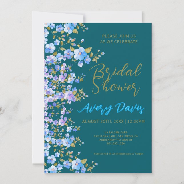 Floral & Fabulous Bridal Shower Invitation (Front)