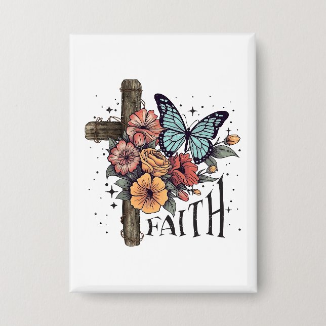 Floral Faith Cross (Front)