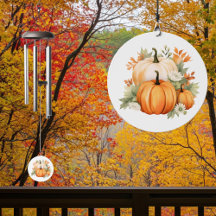 Floral Fall Autumn Pumpkins