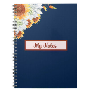 Floral Fall Inspire School  Notebook