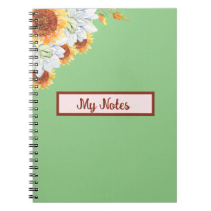 Floral Fall Inspire School Notebook