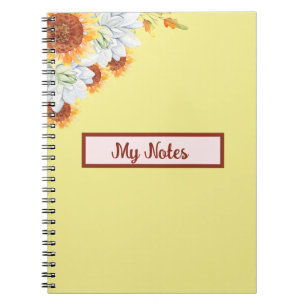 Floral Fall Inspire School  Notebook