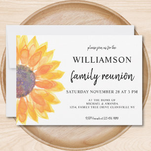 Floral Family Reunion Invitation