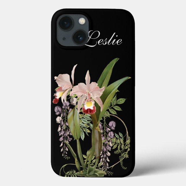 Floral Fancy Monogram Case-Mate iPhone Case (Back)