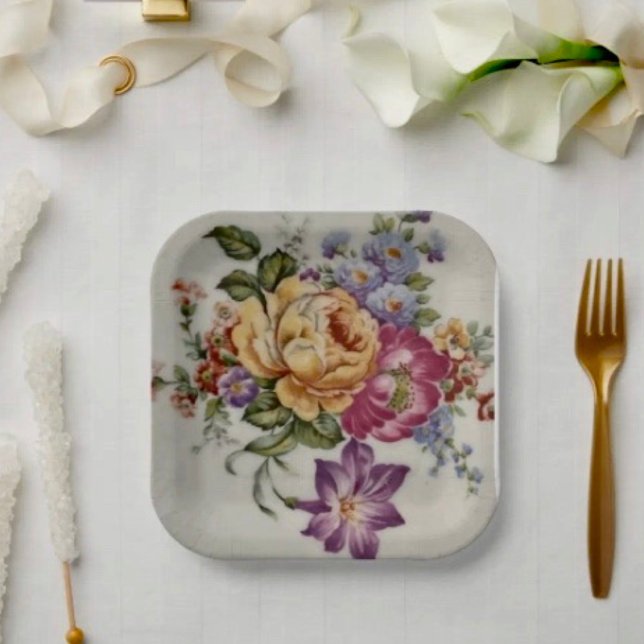 Floral Fancy  Paper Plate (Creator Uploaded)