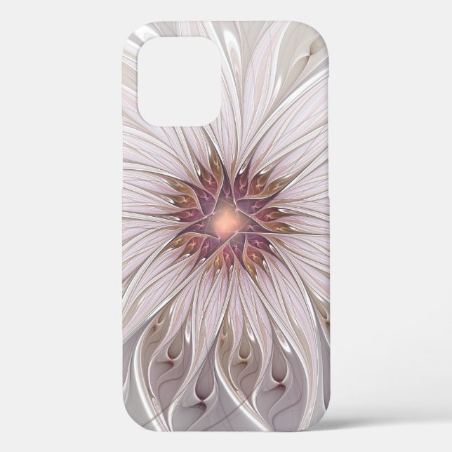 Floral Fantasy, Abstract Modern Pastel Flower Case-Mate iPhone Case (Back)