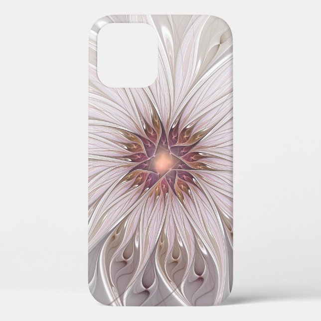 Floral Fantasy, Abstract Modern Pastel Flower Case-Mate iPhone Case (Back)