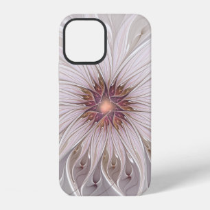 Floral Fantasy, Abstract Modern Pastel Flower iPhone 12 Case