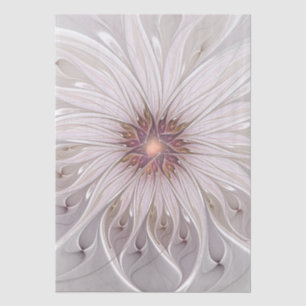 Floral Fantasy, Abstract Modern Pastel Flower Tissue Paper