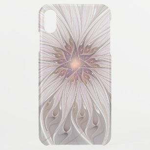 Floral Fantasy, Abstract Modern Pastel Flower iPhone XS Max Case