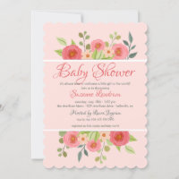 Floral Fantasy Baby Shower Invitation