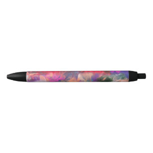 Floral Fantasy Black Ink Pen