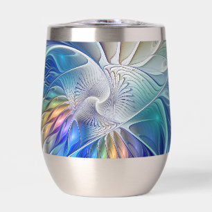 Floral Fantasy, Colorful Abstract Fractal Flower