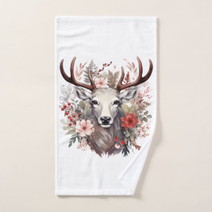 🌸 Floral Fantasy Deer Towel Set 🦌