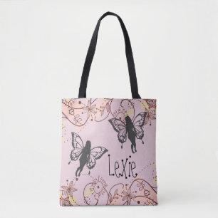 Floral Fantasy Fairies Tote Bag