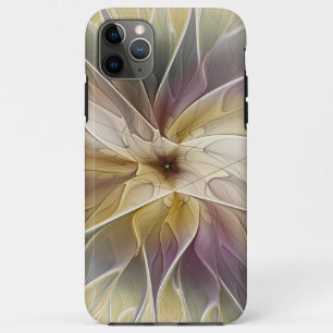 Floral Fantasy Gold Aubergine Abstract Fractal Art Case-Mate iPhone Case
