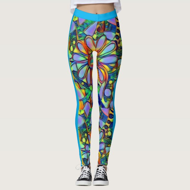 Floral Fantasy leggings (Front)