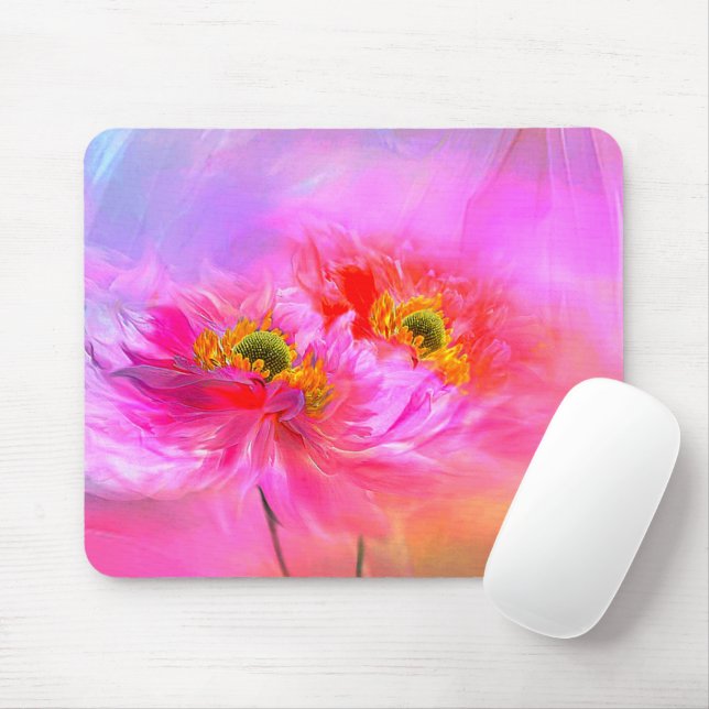 Floral fantasy  mouse pad (With Mouse)