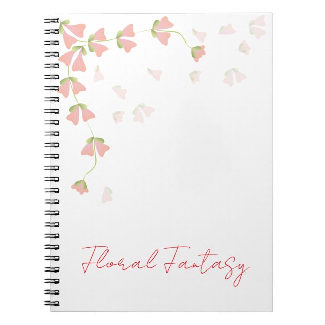 Floral Fantasy Post its Notebook (Front)