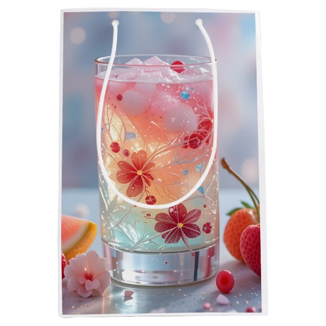 Floral Fantasy Refreshment Medium Gift Bag (Front)