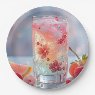 Floral Fantasy Refreshment Paper Plate