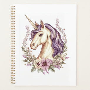 Floral Fantasy Unicorn (1) Planner