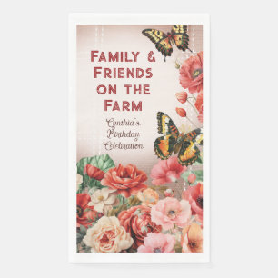 Floral Farm Party Napkin