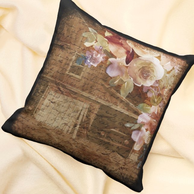 Floral Farmhouse Rustic Barn Cushion (Creator Uploaded)
