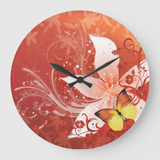 Floral Fashion 11 Wall Clock