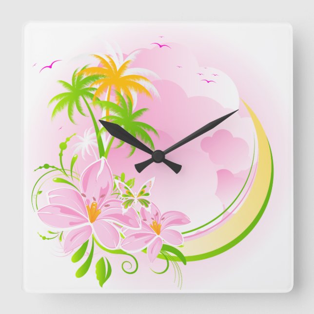 Floral Fashion 12 Clock (Front)