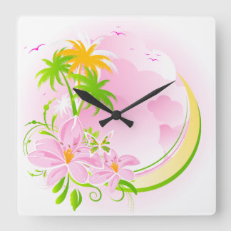 Floral Fashion 12 Clock