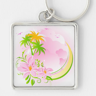 Floral Fashion 12 Keychain