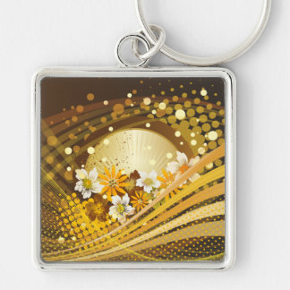Floral Fashion 13 Keychain