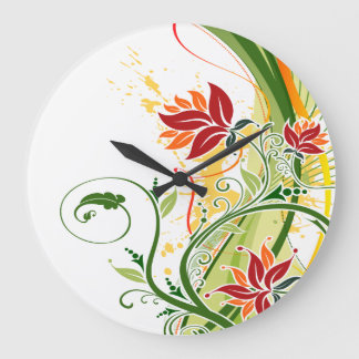 Floral Fashion 1 Wall Clock