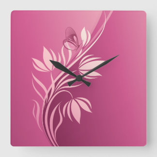 Floral Fashion 2 Clock