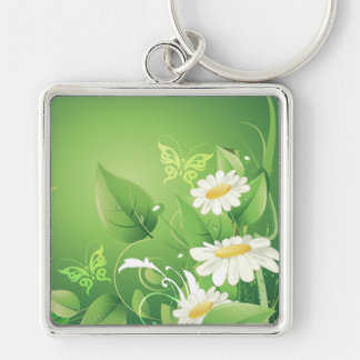 Floral Fashion 7 Keychain