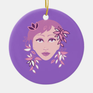 Floral Fashion Ceramic Tree Decoration