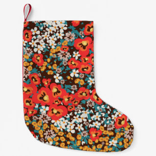 Floral fashion spring, summer woman dress small christmas stocking