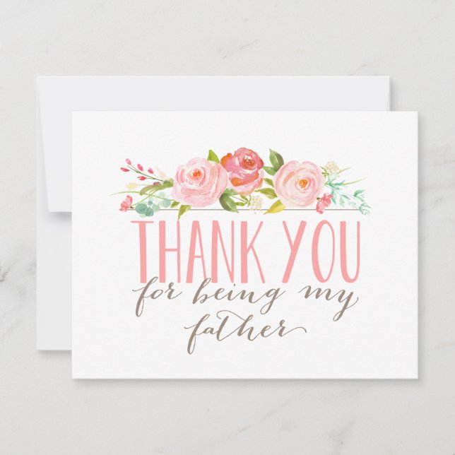 Floral Father Thank You (Front)