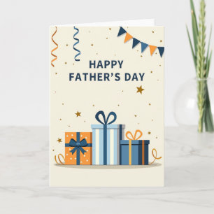 Floral Fathers Day Boxes Card