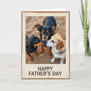 Floral Fathers Day Doggy Card