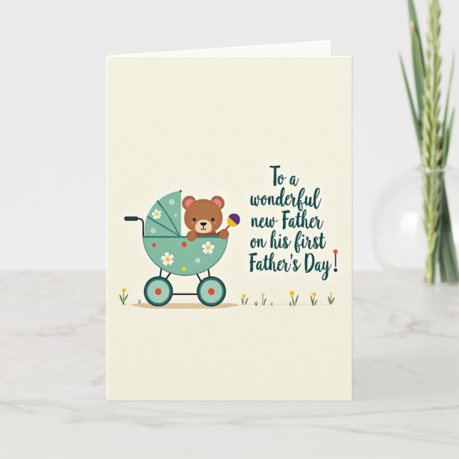 Floral Fathers Day Joyful Card (Front)
