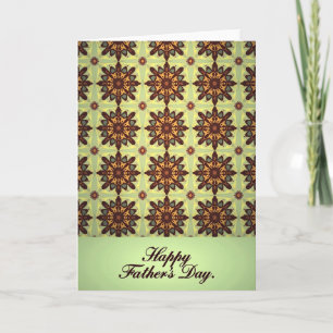 Floral Fathers Day Pattern Card