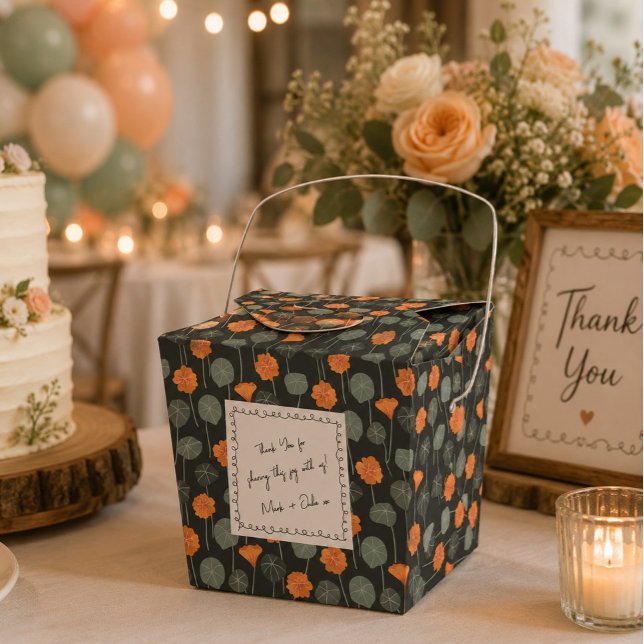 Floral Favor Box with Custom Hand-Drawn Note (Creator Uploaded)