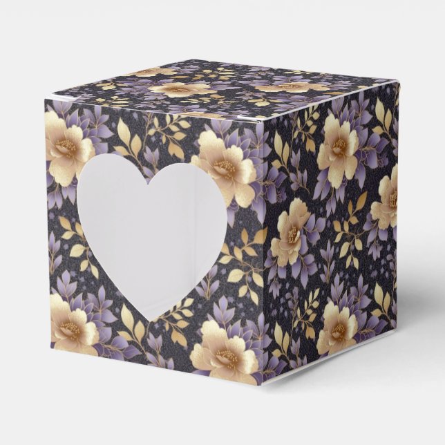 Floral Favour Treat Box (Front Side)