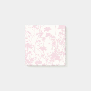 Floral Field (Ivory - Blush Pink) Post-it Notes