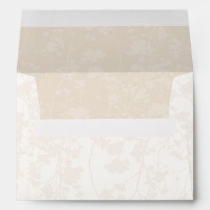 Floral Field (Ivory - Champagne) Envelope